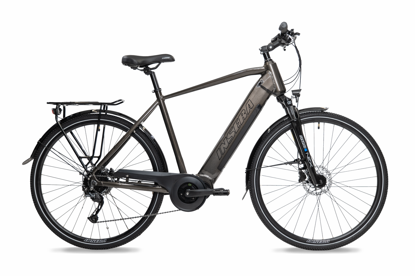 Insera e-Reflex 28" 55cm 9v, korkea tummanharmaa